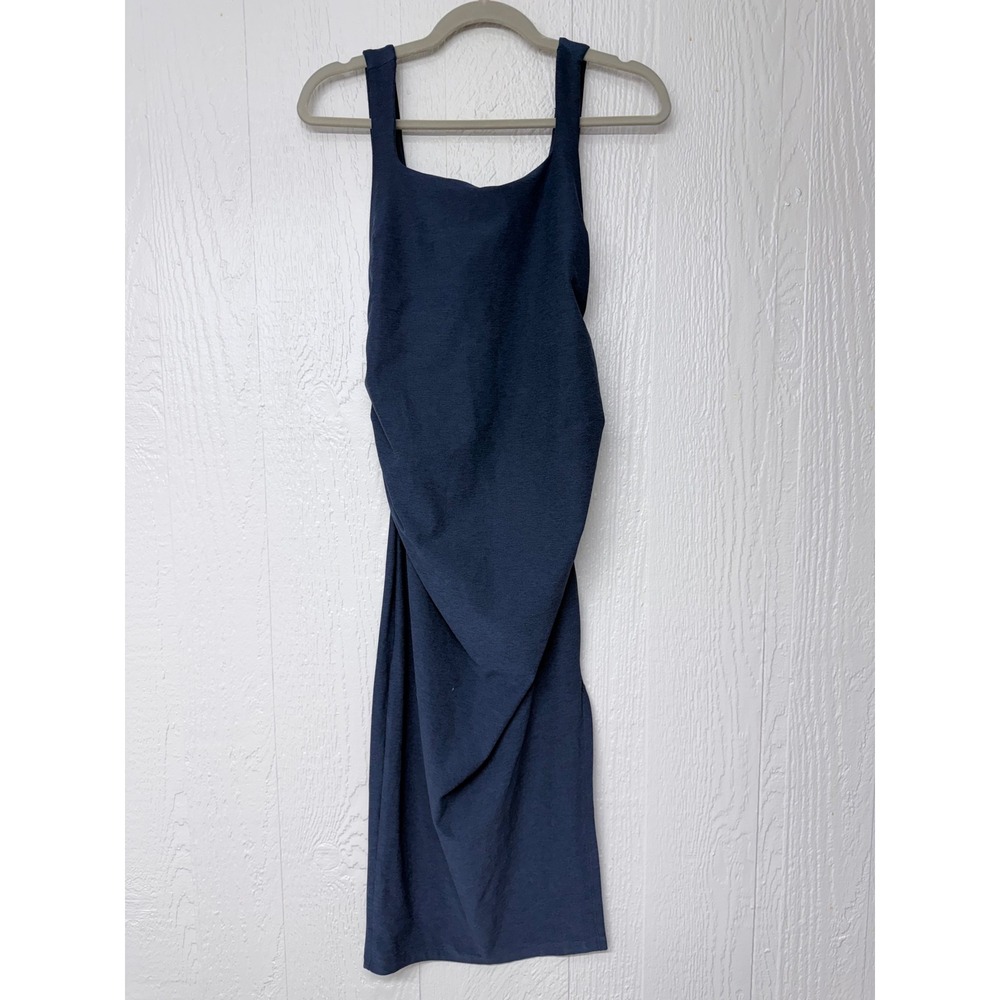 Beyond Yoga Maternity Navy Midi Dress S